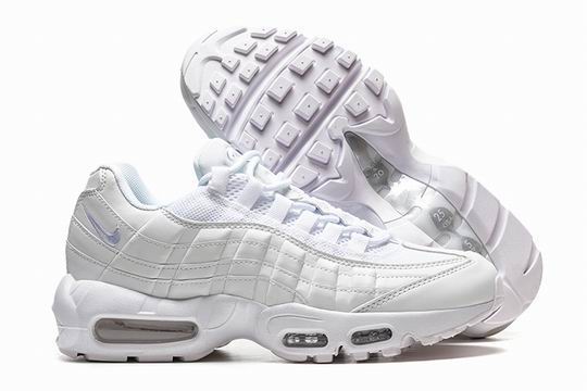 (image for) All White Nike Air Max 95 Men's Shoes-6